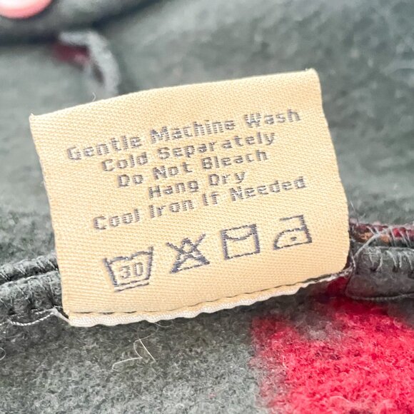 UpCountry By Du Monde Fleece Button Down Jacket Aztec Tribal Women's Medium VTG - Picture 9 of 9